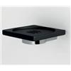 Colombo Design Miniq porta sapone a parete nero resina cromato codice prod: B50010CR-RNE