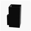 Colombo Design Miniq porta bicchiere a parete nero opaco codice prod: B50020NM