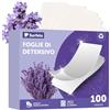 Surfela Detersivo in Fogli Lavanda per Lavatrice 100 Fogli, Fino a 100 Lavaggi, Ecologico Senza Plastica Biodegradabile, Ipoallergenico, Adatto a Mano e Lavatrice, Ideale per Viaggio