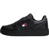 Tommy Jeans Tjw Retro Basket Sneaker En0En02839, Basso Top Donna, Black (Black), 38 EU