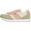 Tommy Hilfiger Donna Sneakers Running Easy in Pelle Scamosciata, Verde (Earth Sage), 41