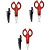 Generico ECI ELETTROFORNITURE PROMO PACK 3 PEZZI Intercable 16020-F1 3 in 1 Forbice per Elettricisti, Tagliare, Spellare, Crimpare, F1