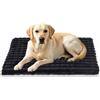 BVAGSS Cuscino per Cani, Ultra Morbido Materassino Lavabile per cani, Base Antiscivolo,Ortopedico Letto per cani Cuscino Cane XH082 (100x80cm,Nero)