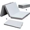 Z-hom Materasso Pieghevole Singolo, da Campeggio Materassino Materasso Auto Lettino da Viaggio Letto da Campeggio, Rivestimento Esterno Rimovibile e Lavabile, 75 x 195 x 10 cm