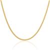 MIORE Collana Uomo Collana Donna Argento 925 Placcato Oro 18K, Catena Groumette Classica 46 cm, Anallergica, Made in Italy, Confezionata in Elegante Portagioie, Gioiello Unisex Elegante Versatile