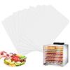 Idota 10 pellicole per essiccatore automatico, 38,5 × 28,5 cm, antiaderente, tappetino per vapore, riutilizzabile, disidratatore in silicone, per essiccatore rettangolare/rotondo