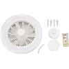 Garosa Ventilatore da Soffitto Moderno da Incasso per Interni con Luci LED E27, 36W 9,8 Pollici Mini Ventilatore a Circolatore per Camera da Letto e Soggiorno