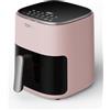 topzee Friggitrice ad aria 12 in 1, 5,5 qt compatta per 2-4 persone, poco o nessun olio, antiaderente, lavabile in lavastoviglie, rosa