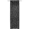 Gardinia Sehlbach Tenda pronta per l'uso con occhielli nascosti, Dimout stampa su lamina, Nero, 135 x 245 cm, A risparmio energetico in inverno, Termoresistente in estate, Opaco, Certificato Oeko-Tex