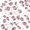 WILLBOND, 156 strass da cucire a griffe con retro piatto, gemme in vetro acrilico, gemme da cucito per vestiti, fai da te, scarpe, abiti e gioielli (rosa chiaro)