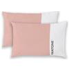 osama home PANTONE - Federe Cuscino Letto 50x80 Cotone 100% Certificato OekoTex, Copricuscino Letto, 2 Pezzi, Fresco Traspirante - Federa Cuscino con Patella di 20cm, Biancheria da Letto Morbida e Lavabile 40°C