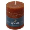 Spaas - Candela pilastro in stile rustico, 80/110 mm, 65 ore, bordeaux