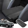 LANGBEAN Copribracciolo per Dacia Duster 3 2024 2025 2026 Custodia di Protezione del Bracciolo Console Centrale in Pelle PU, Duster III Copertura Bracciolo Accessori per Alzare il Bracciolo, Nero