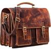 STILORD 'Anton' Borsa Portadocumenti in Vera Pelle XL - Scomparto per Laptop da 15.6 pollici - Attaccabile - Versione Migliorata, Colore:kara - cognac