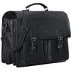 STILORD 'Anton' Borsa Portadocumenti in Vera Pelle XL - Scomparto per Laptop da 15.6 pollici - Attaccabile - Versione Migliorata Colore:nero
