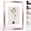 Bildershop-24 Telaio in vetro doppio con doppi vetri, Prio in Oro rosa 20x30cm con vetro acrilico, cornice per quadri con doppi vetri