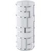 Eglo Bayman Lampada da tavolo a 1 luce, elegante, lampada da comodino in acciaio e vetro con decorazione, lampada da soggiorno cromata, bianca, lampada con interruttore, attacco E27