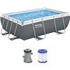 Bestway 56629-7 Set piscina fuori terra Steel Pro MAX - 2,82 m x 1,96 m x 84 cm, grigio