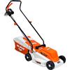 RURIS POWER FOR NATURE RURIS - Rasaerba elettrico RXE1200 1200 W, larghezza di taglio 320 mm, altezza regolabile 25/45/60 mm, vassoio di raccolta 30 L, 3100 giri/min, arancione