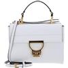 Coccinelle Arlettis Handbag Grainy Leather Brillant White