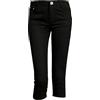 Generisch Leggings Spandex Capri Jeggings in Misto Cotone da Donna, Pantaloni Skinny Elasticizzati, Leggins Jeans, Pantaloni Jeans da Uomo, 32/34, Nero, L