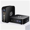FUNYET Gaming Mini PC Win 11 Pro, N95 (hasta 3.4Ghz, 15W) 16GB DDR4 RAM 512GB SSD Notebook, Computer Desktop 4K, DP/HDMI/WIFI/BT/RJ45/USB3.2 Laptop, Negro