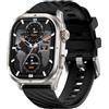 KOSPET Magic P10 Smart Watch per Uomo e Dona,Autonomia fino a 50 Giorni,Schermo AMOLED da 1.96,Impermeabile 5ATM,Monitoraggio Salute Frequenza Cardiaca e Sonno, Compatibile con Android e iOS Argento