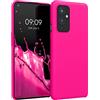 kwmobile Cover per OnePlus 9 (EU/NA Version) Custodia - Back Case per Smartphone in Silicone TPU - Protezione Gommata - rosa shocking