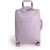 CREATE / LUGGAGE STUDIO SOFT/Valigia morbida in poliestere lavanda / 39x20.5x56 cm/Lucchetto TSA, 4 ruote doppie multidirezionali, organizzatore interno, tessuto impermeabile