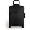 CREATE / LUGGAGE STUDIO SOFT/Valigia morbida in poliestere nero / 39x20.5x56 cm/Lucchetto TSA, 4 ruote doppie multidirezionali, organizzatore interno, tessuto impermeabile