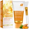 Auoiuoy Curcuma Overnight Wrapping Peel Off Mask,Acido Kojic Curcuma Night Mask Con Collagene Idrolizzato,Rassodando E Idratando La Pe-lle Durante La Notte,Nutre La Pelle Opaca Irregolare Per Pe-lle Luminosa