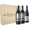 Lo Zoccolaio Cassetta Legno - Vino Rosso - Barbera D'Alba+Langhe Rosso+Barolo 3 Bottiglie x 750ml (Confezione da 6)