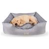 Ligo Buddy Confort Elegance - Cuccia per cani Lettino per cane realizzata in Italia. Cuscino materasso per Cane cuccetta completamente sfoderabile e lavabile. XS/S: 50 X 60 cm, GRIGIO CHIARO