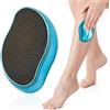 HUZNA Lima per Piedi di Vetro, Togli Calli Piedi Della Pelle Dura e Callosa 2 in 1,Raspa Piedi Professionale in Vetro Nano Togli Calli Piedi,Rimuove Cura dei Piedi Exclusive,Blu