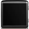 Wzyfv Frigorifero Piccolo 47Litri, Design Retrò, Mini Frigo Tavolo Monoporta, Termostato Regolabile, Silenzioso, Adatto a casa, ufficio e hotel, Nero [Classe di efficienza energetica E]