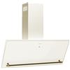 Klarstein Victoria - Cappa da Cucina Angolare, 90cm, 400m³/ora, Controllo Touch, Display LED, Efficienza Energetica A++, Silenziosa: 52dB, Crema & Oro, Estrazione & Ricircolo
