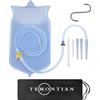 TEMONTIAN Dispositivo per clistere e pulizia intestinale - Irrigatore per uso domestico - Kit clistere da 2 litri per uomini e donne