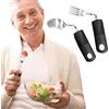 SDFLKAE Parkinson Posate con manico spesso, posate per anziani disabili, Parkinson, aiuto per anziani, artrite, parkinson, disabili
