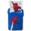Jay Franco Marvel Spiderman Webtastic - Set copripiumino singolo in 100% cotone, include federa 80 x 80 cm