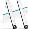 LQWELL® 54 LEDs Luce per armadietto con sensore di movimento wireless Luce da 32 cm 1800 mAh Ricaricabile Luce dimmerabile per armadio per cucina Armadio Libreria Camera da letto (Nero, 2 Pezzi)