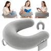 Kosker Cuscino da Gioco & Lettura, Cuscino da Lettura per Sedersi, Cuscino Gaming per la Pappa con Grande Bracciolo Ergonomico per le Ginocchia, Supporto per Cuscini da Scrivania per Ipad/Laptop - Grigio