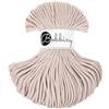 Bobbiny Junior filo per macramè, intrecciato, 3 mm, 100 m, color nudo