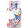 Jay Franco - Set copripiumino singolo, 100% cotone, con federa da 80 x 80 cm, motivo Disney Lilo & Stitch