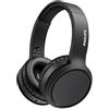 PHILIPS Auricolari Bluetooth con Microfono Wireless, Resistenti al Sudore, 18 Ore di Riproduzione, Morbidi e Confortevoli Earbuds, Auricolari TAT2206BK/00, Nero (Black)