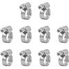 VARIOSAN Set di fascette stringitubo 13606, 10 pezzi, campo di serraggio 10-16 mm, larghezza banda 9 mm, W4 (acciaio inossidabile/V2A)