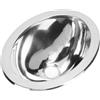 Generic Lavello Ovale in Acciaio Inossidabile, Lavandino a Barre Singolo di Grande capacità Arrugginito con Foro di Scarico 40 Mm per Bagno Roulotte