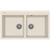Plados AM8620-56 Lavello 2 Vasche Serie Elegance 86-20 finitura 56 ULTRAGRANIT JASMINE