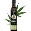 Exponatura Olio di Semi di Canapa Biologico 500 ml - Spremuto a Freddo, Ricco di Omega 3 e 6 - Condimento Vegano a Crudo - Made in EU