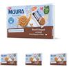 Misura Dolcesenza Biscotti Integrali con Cereali | Basso Indice Glicemico | Farina Integrale da Filiera Italiana | 6 Porzioni da 6 Biscotti (Confezione da 4)