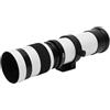 Tosuny 420-800 Mm Super Teleothot Lens, Teleobiettivo Manuale Apertura F8.3 Apertura per Fotografia di Luna di Uccelli Selvatici, per Telecamere Mirrorless (WHITE)